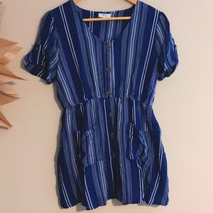 Navy & White Stripes Tunic/Dress